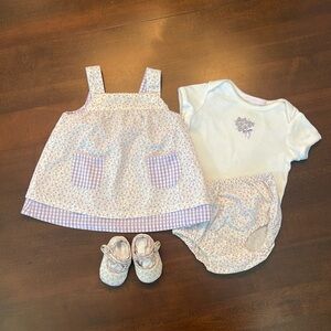 Janie and Jack 0-3 months Dress Set (3 pieces)
